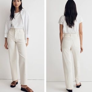 Madewell • The Perfect Vintage Wide Leg Jean in Vintage Cream Canvas